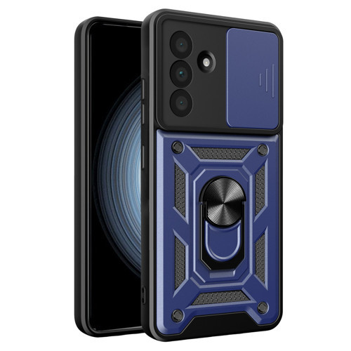 Galaxy A57 5G Pars Lens Yüzüklü Silikon - Lacivert