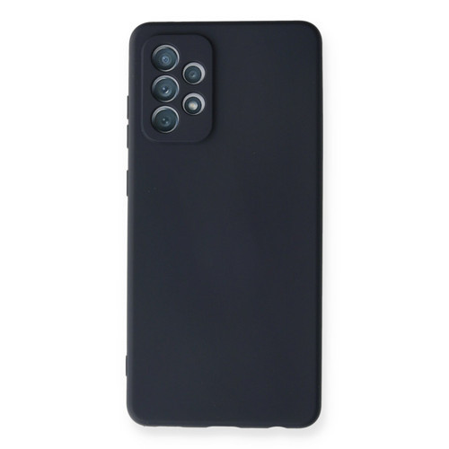 Galaxy A72 Kılıf Nano Içi Kadife Silikon - Lacivert