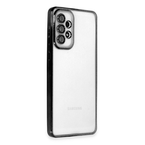 Galaxy A73 5G Kılıf Lensli Silikon - Siyah