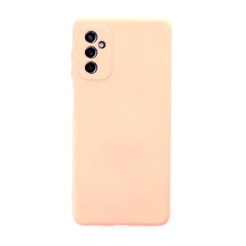 Galaxy M52 5G Kılıf Nano Içi Kadife Silikon - Pudra