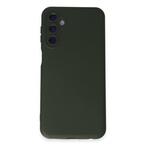 Galaxy M34 5G Kılıf Nano Içi Kadife Silikon - Koyu Yeşil