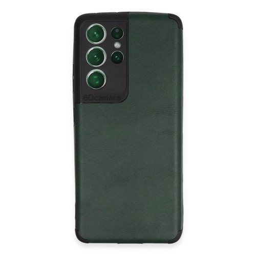 Galaxy S21 Kılıf Loop Deri Silikon - Yeşil