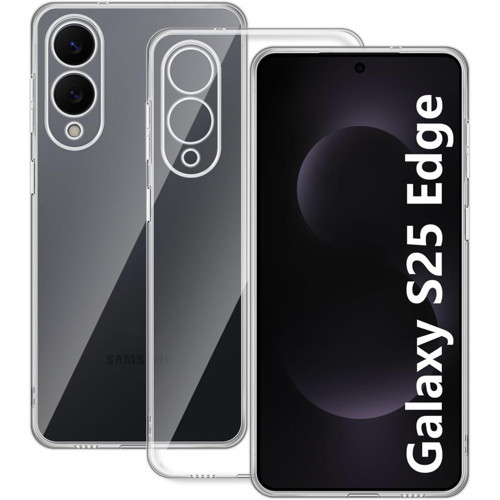 Galaxy S25 Edge Kılıf Lüx Şeffaf Silikon