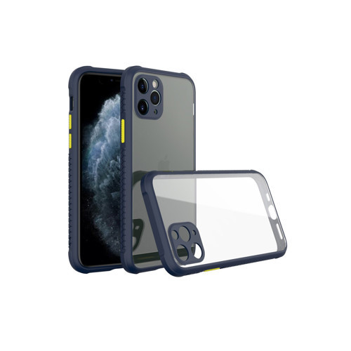 Iphone 11 Kılıf Miami Şeffaf Silikon - Lacivert