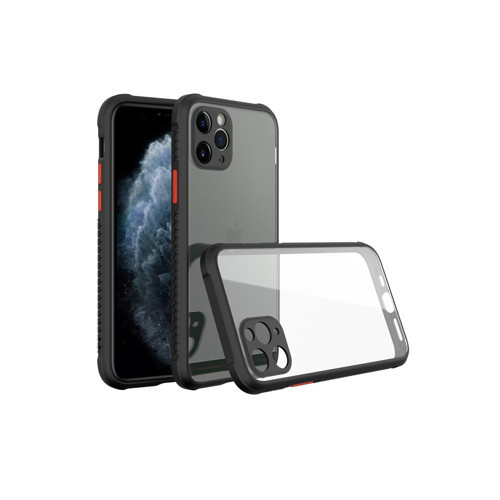 Iphone 11 Kılıf Miami Şeffaf Silikon - Siyah