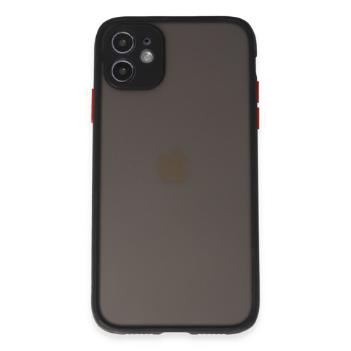 Iphone 11 Kılıf Montreal Silikon Kapak - Siyah