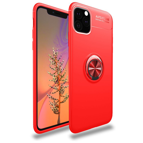 Iphone 11 Kılıf Range Yüzüklü Silikon - Kırmızı