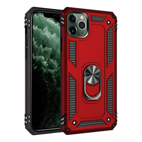 Iphone 11 Kılıf Sofya Yüzüklü Silikon Kapak - Kırmızı
