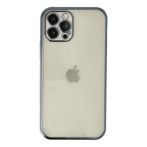 Iphone 12 Kılıf Lensli Silikon - Lacivert