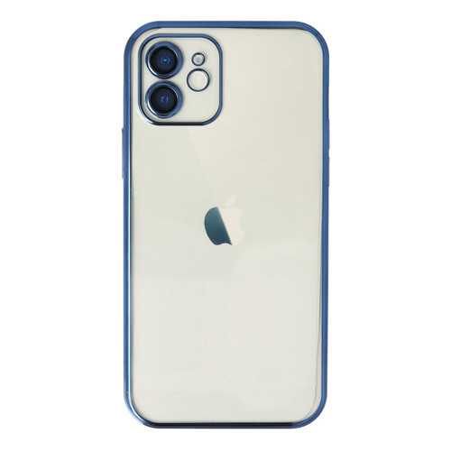 Iphone 12 Kılıf Lensli Silikon - Lacivert