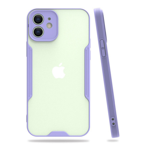 Iphone 12 Kılıf Platin Silikon - Lila