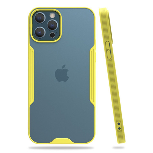 Iphone 12 Kılıf Platin Silikon - Sarı