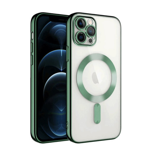 Iphone 13 Kılıf Kross Magneticsafe Kapak - Koyu Yeşil