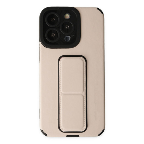 Iphone 13 Kılıf Mega Standlı Silikon - Gold