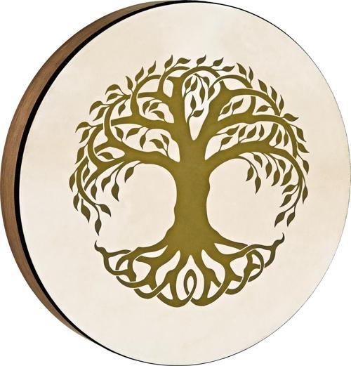 Sonic Energy HD16WB-TOL Hayat Ağacı Sembollü 16" Hand Drum (Walnut Brown)