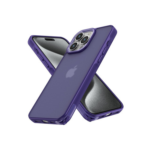 Iphone 14 Kılıf Elegant Kapak - Derin Mor