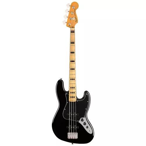Classic Vibe 70s Jazz Bass Akçaağaç Klavye Black Bas Gitar