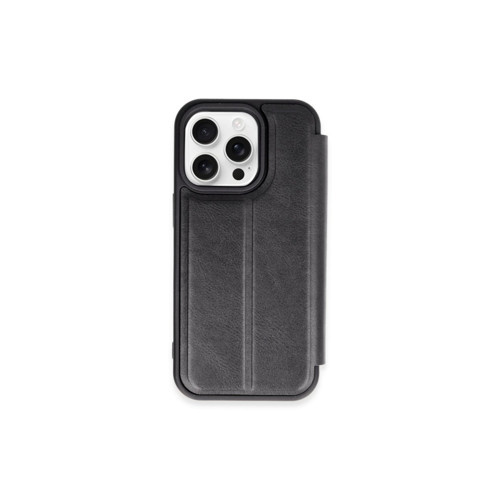Iphone 15 Kılıf Flip Cover - Siyah