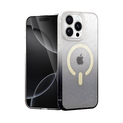 Iphone 14 Pummel Shiny Magsafe Kapak - Siyah