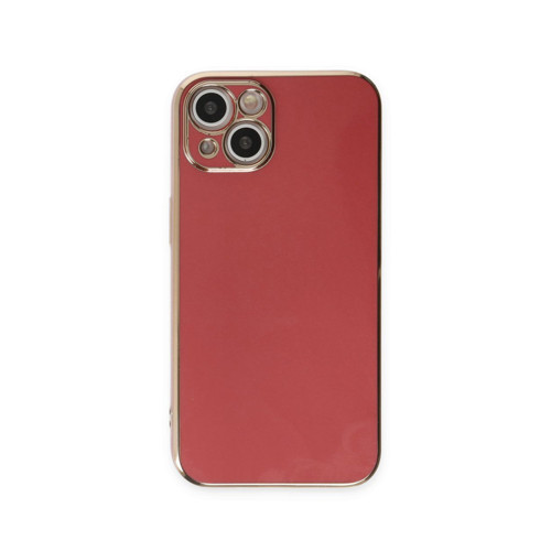 Iphone 15 Kılıf Volet Silikon - Kırmızı