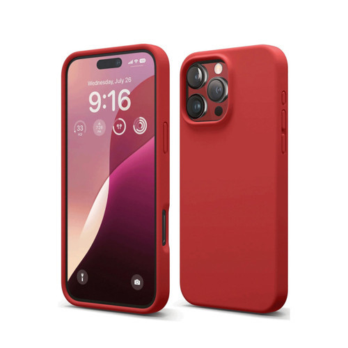 Iphone 16 Kılıf First Silikon - Kırmızı