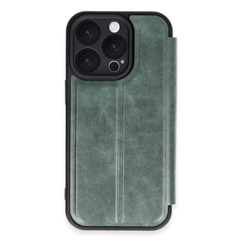 Iphone 16 Kılıf Flip Cover - Koyu Yeşil