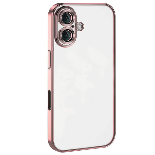 Iphone 16 Kılıf Lensli Silikon - Pembe