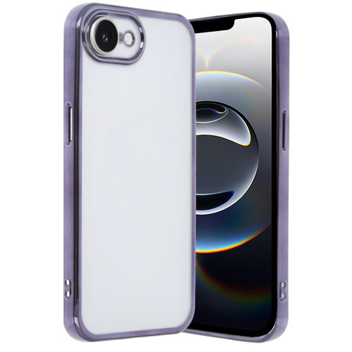 Iphone 16E Kılıf Lensli Silikon - Mor