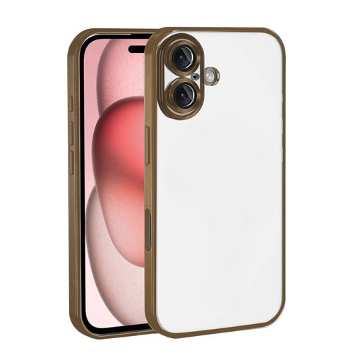 Iphone 17 Lensli Silikon - Çöl Titanyum