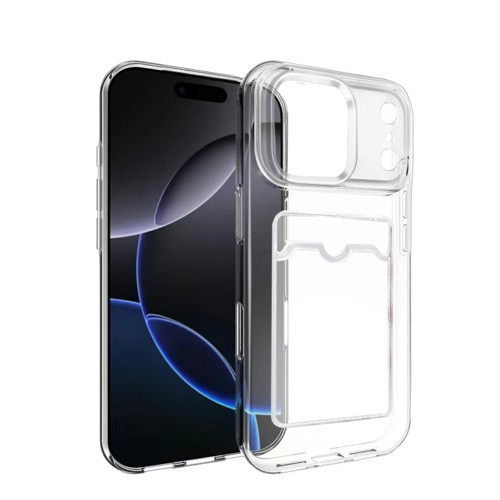 Iphone 17 Kart Şeffaf Silikon - Şeffaf