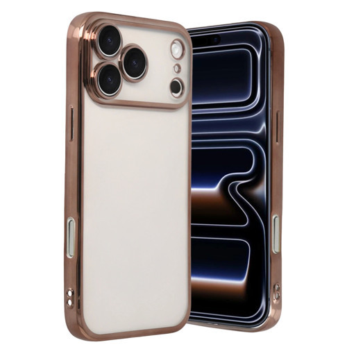 Iphone 17 Lensli Silikon - Çöl Titanyum