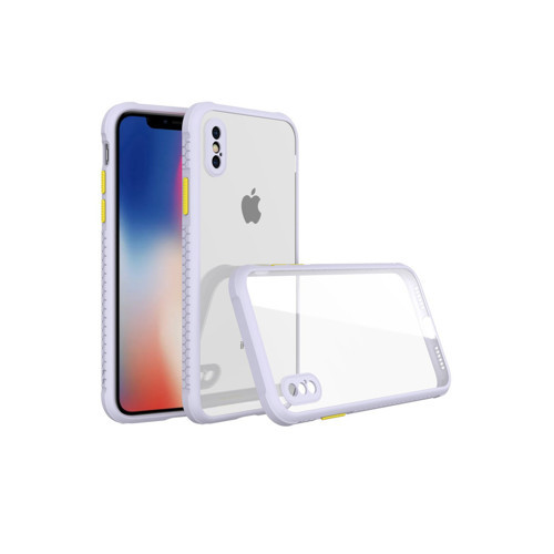 Iphone Xs Kılıf Miami Şeffaf Silikon - Lila