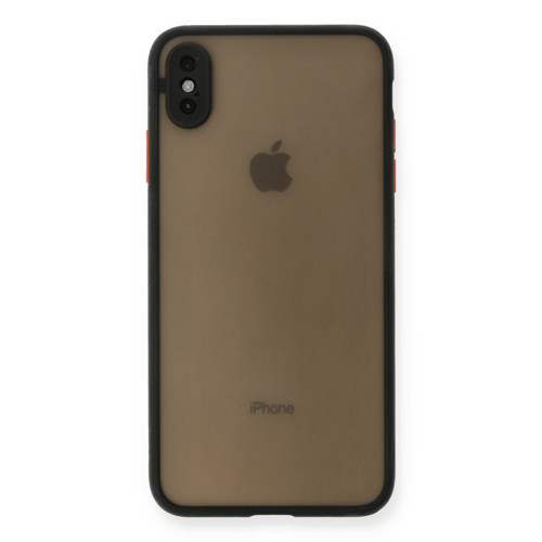 Iphone Xs Kılıf Montreal Silikon Kapak - Siyah