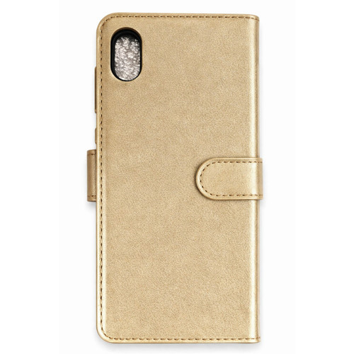 Iphone Xs S Kapaklı Kılıf - Gold