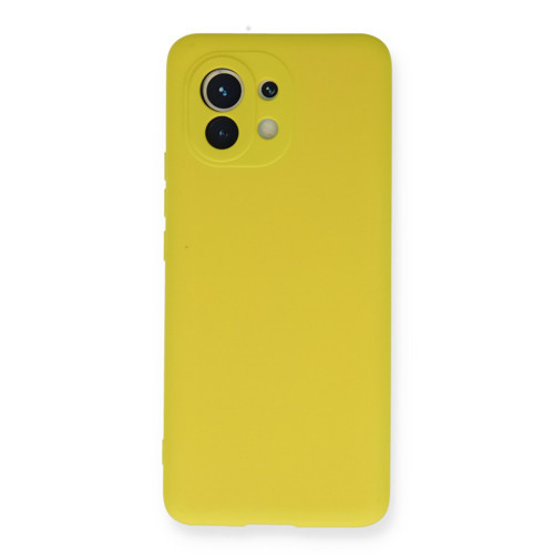 Mi 11 Kılıf Nano Içi Kadife Silikon - Sarı