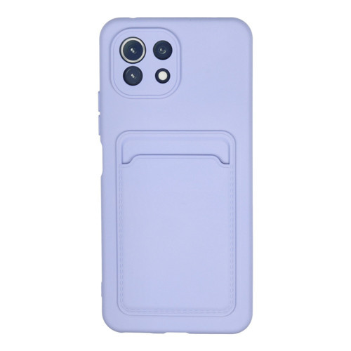 Mi 11 Kılıf Kelvin Kartvizitli Silikon - Lila