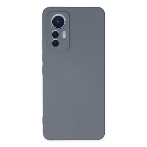 Mi 12 Lite Kılıf Nano Içi Kadife Silikon - Gri