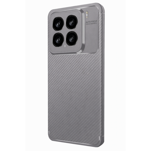 Mi 15 Kılıf Auto Focus Karbon Kapak - Gri