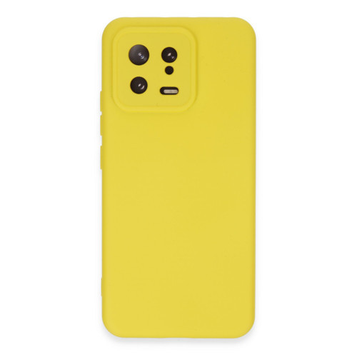 Mi 13 Kılıf Nano Içi Kadife Silikon - Sarı