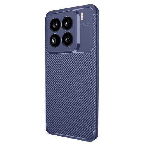 Mi 15 Kılıf Auto Focus Karbon Kapak - Lacivert
