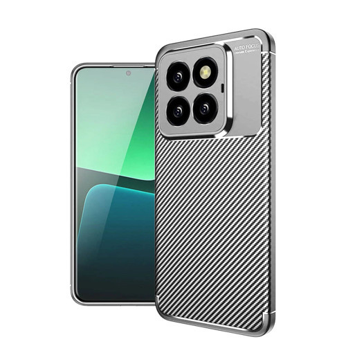 Mi 14T Kılıf Auto Focus Karbon Kapak - Gri