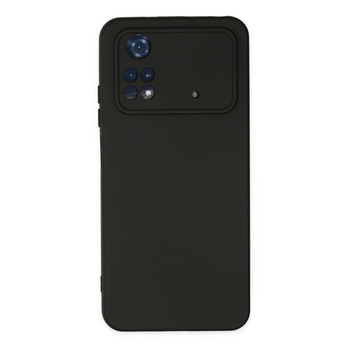 Poco M4 4G Kılıf Nano Içi Kadife Silikon - Siyah