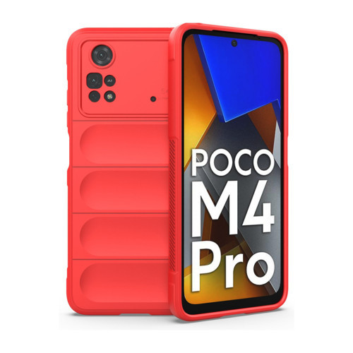 Poco M4 4G Kılıf Optimum Silikon - Kırmızı