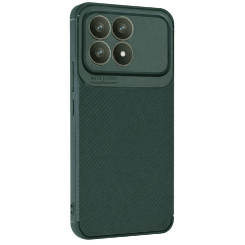 Poco F8 Auto Focus Karbon Kapak - Koyu Yeşil