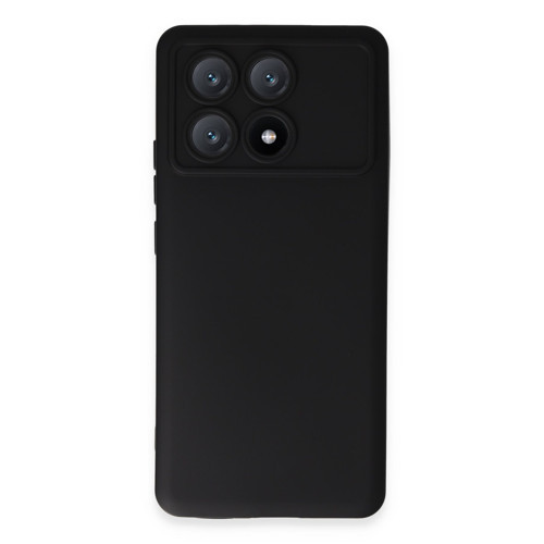 Poco X6 Kılıf Nano Içi Kadife Silikon - Siyah
