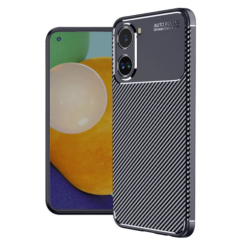 Poco X7 Kılıf Auto Focus Karbon Kapak - Lacivert