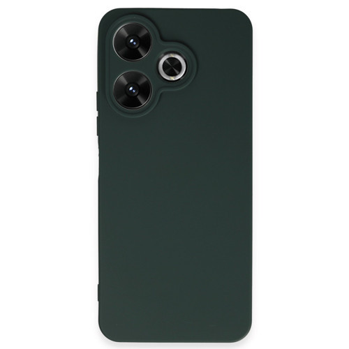 Redmi 13 4G Kılıf First Silikon - Koyu Yeşil