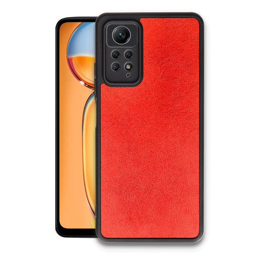 Redmi Note 12 4G Kılıf Aras Deri Kapak - Kırmızı