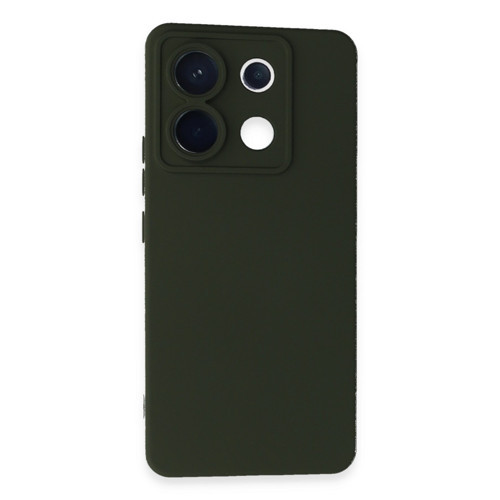 Redmi Note 13 5G Kılıf Nano Içi Kadife Silikon - Koyu Yeşil