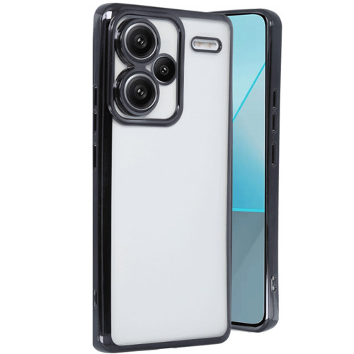 Redmi Note 13 Kılıf Lensli Silikon - Siyah